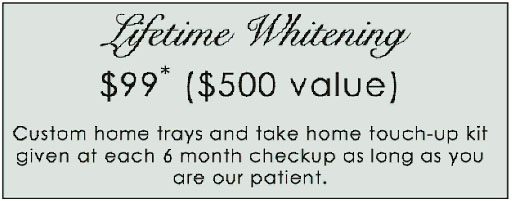 Lifetime Teeth Whitening for $99 ($500 Value) at the Office of Greg McPherson, DDS in St. Charles, Missouri - Custom home trays and take home touch-up kit given at each 6 month checkup as long as you are out patient - Office Visits and Charges for Additional Services Apply  